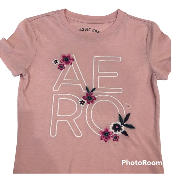 New With Tags Aeropostale Classic Short Sleeve Tee Pink Size XS - Picture 1 of 9